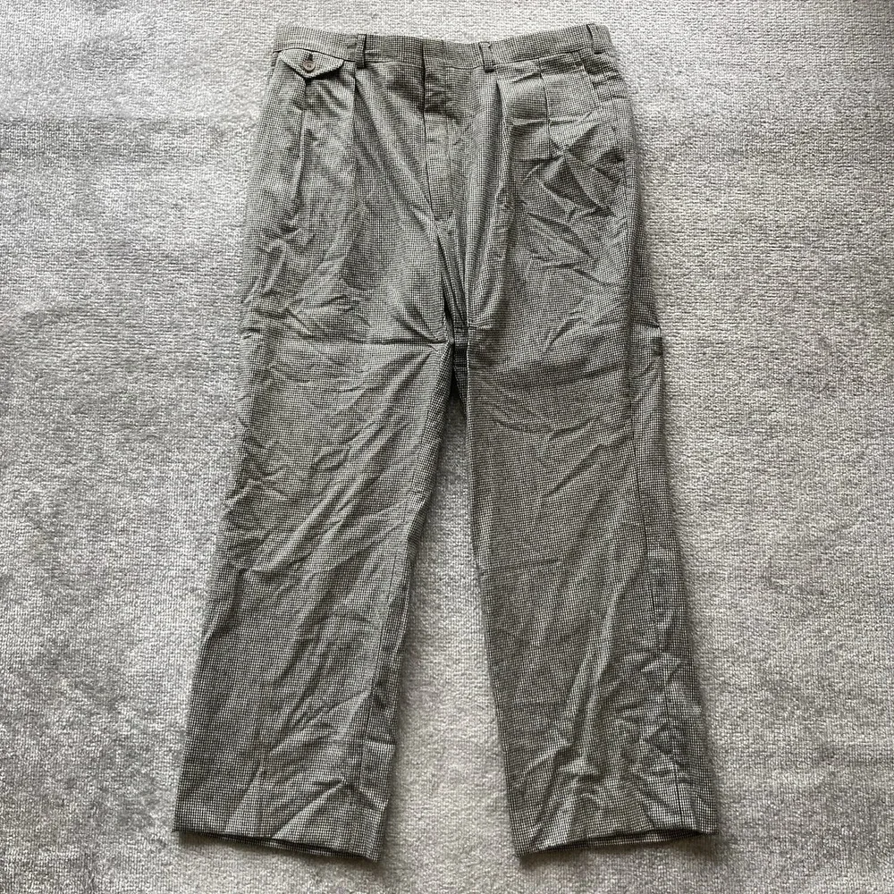 VTG‎ Barry Bricken Pleated Houndstooth Men's Trousers Pants. Amazing Condition.